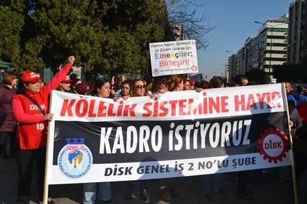 İzmirde DİSK eylemi 2