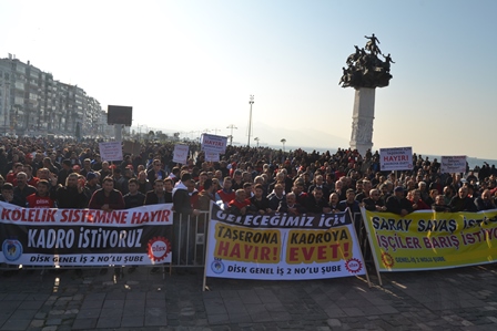 İzmirde DİSK eylemi 3