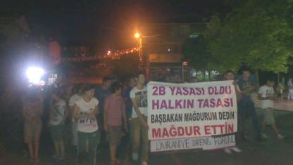 umraniyede 2bye karsi yuruyus