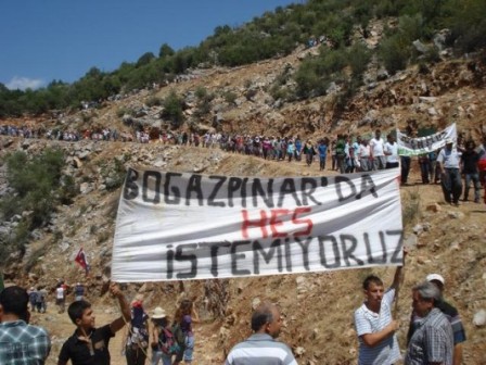 bogazpinarda hes istemiyoruz