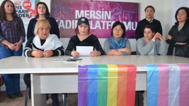 mersin kadin platformundan direne destek